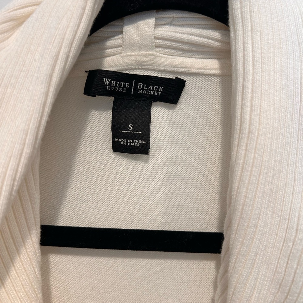 White House Black Market Ivory Knit Sweater